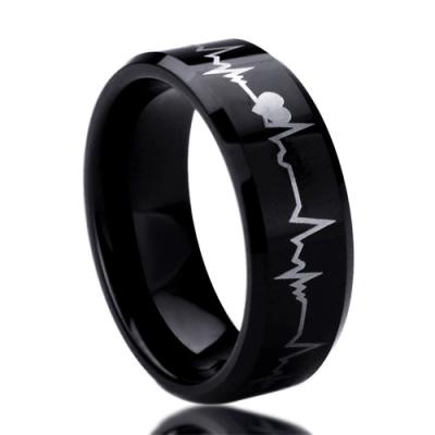 China Custom Engraving Tungsten Carbide Various Sizes CLASSIC Mens Jewelry Ring Blank for sale