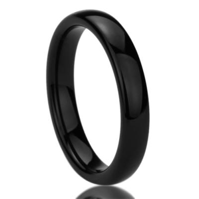 China CLASSIC 4mm Comfort Fit Tungsten Carbide Wedding Band Color Mens Tungsten Ring for sale