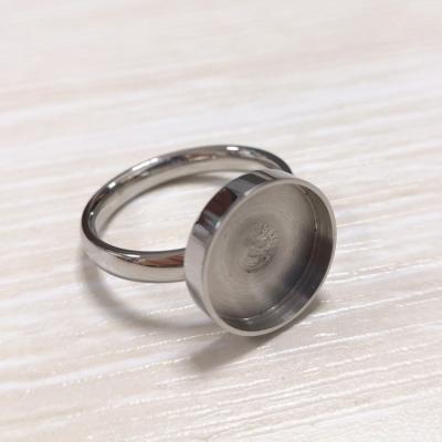 China FASHIONABLE High Quality Bezel Cup Ring For Customize Inserts 12mm for sale