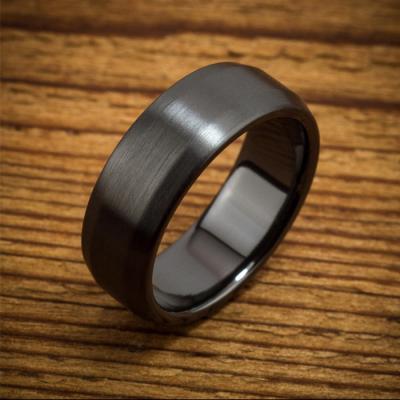 China CLASSIC fashion black titanium rings for sale