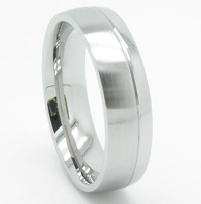 China CLASSIC High Finished Wedding Bands Men's Classic Titanium Ring Polished for sale