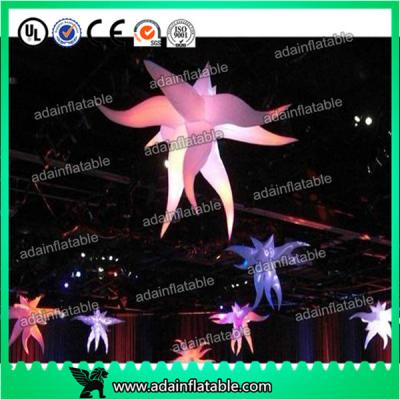 China Hanging Inflatable LED Lighting Inflatable Star , Inflatable Party Decoration for sale