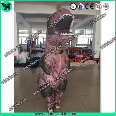 China Cute Inflatable Dinosaur Advertising Inflatable Cartoon Dinosaur Mascot Costume for sale