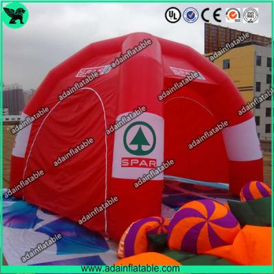 China Red Trade Show Events Inflatable Spider Tent 4 Legs For Advertising Promotion for sale