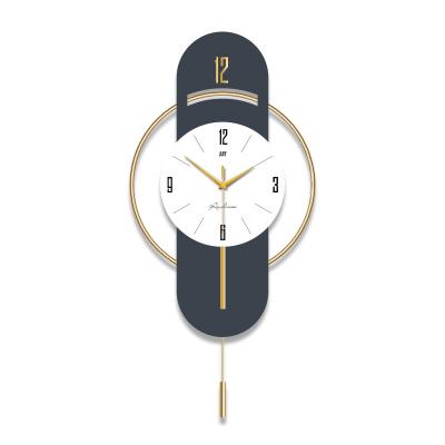 China Luxury Wall Art Buy Nordic Wall Clocks Biloba Ginkgo Metal Wall Watch Antique Style Home Decor With Reloj De Peeled Metal for sale