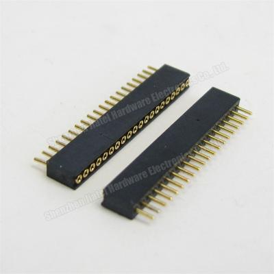 China Right Angle PCB Header Mount PCB Connector Pin Female Header for sale