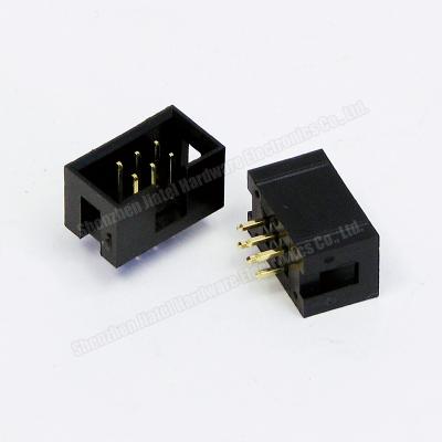 China Customizable Pin Header Smt 6p PCB Box Header Right Angle Right Angle Connector 2.0mm 1.27mm 2.54mm for sale