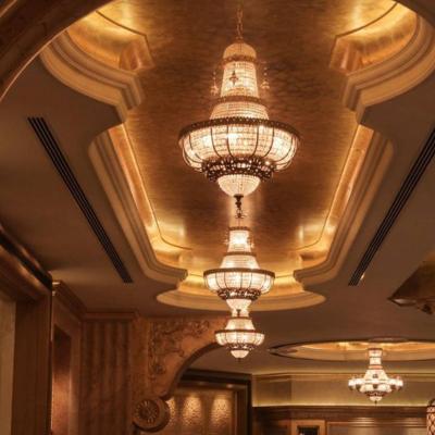 China Modern Luxury Hotel Lobby Large Empire Chandelier Gold Chandelier for sale