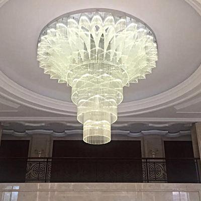 China Modern Hot Sales French Style Unique Antique Long Led Empire K9 Luxury Crystal Chandelier for sale