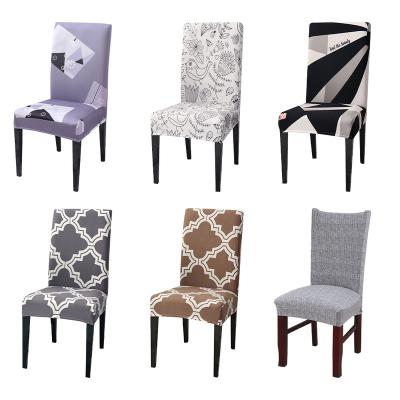 China Stretch Chair Cover Seats Spandex Chair Cover Europe Style Banquet Dining Printing Chair Cover for sale