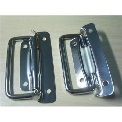 China Galvanized Folding Stamping Metal Parts , Brass Aluminum Metal Furniture Handle for sale