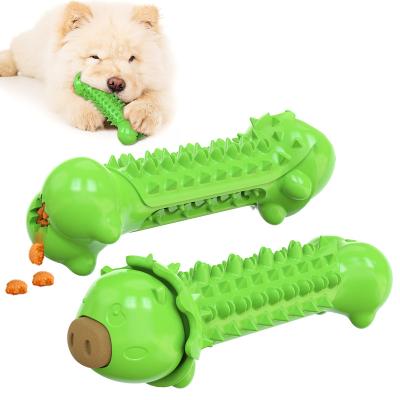 China Viable Big Bone Toys Dog Toothbrush Chew Toys Teeth Cleaning Dog Tooth Chewing Toy Indestructible Tough Dog Chews for sale