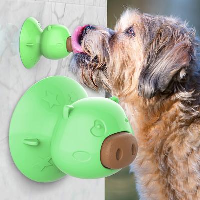 China Teething Stocked Licking Toy Squeak Dog Chew Suction Cup Suction Cup Dog Tray Durable Chew Toy Dog for sale