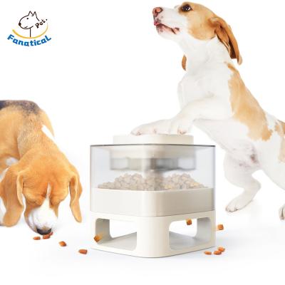 China Wholesale New Automatic Smart Automatic Pet Driver Button Pet Dog Automatic Feeder Plastic Food Dispenser for sale