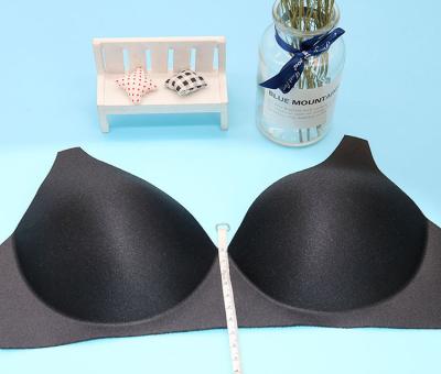 China Factory Supply Woman Sponge Bra Adjustable Direct Black Cup One Piece Black Bra Cup for sale