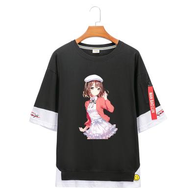 China Viable Saenai No Yilun Sodate-kata Peripheral A Two-Dimensional Pure Cotton T-Shirt Also Katou Megumi Anime Short Sleeve for sale