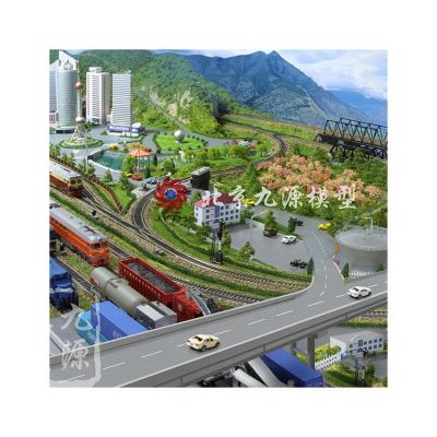 China Customized Require China Manufacturer Custom Railway Sand Table Railway Train Track Model for sale