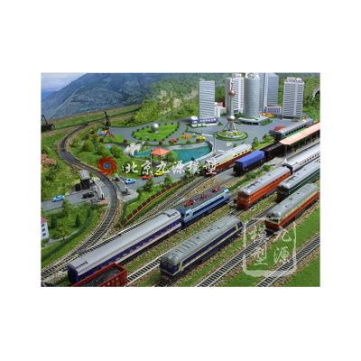 China Customized Demand Wholesale Custom Railway Train Track Table China Supplier Sand Railway Model for sale