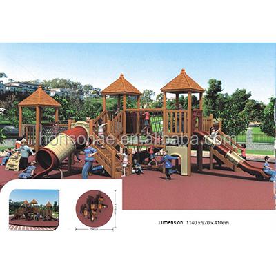 China Manufacturers Large Wooden Kids Playground Combination Slide Kindergarten Kids Play Equipment Amusement Park Outdoor Playground for sale