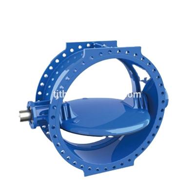 China General Bare Stem Dual Flange Butterfly Valve for sale