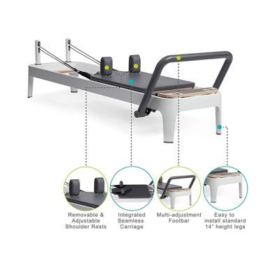 China Studio and Personal Aluminum Gro2 Reformer with Infinity Footbar BB Same Pilates Equipment Pilates Reformer for sale