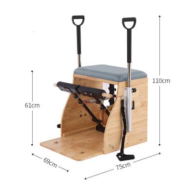 China Stable studio eco and wunda personal wooden chair pilates handles combo springs reformer pilates chair for sale