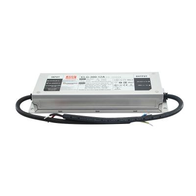 China Well ELG-300-12A 300W 12V 22A IP67 300W ELG-300-12A Medium Adjustable Outdoor AC To Driver DC SMPS Led Power Supply for sale