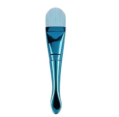 China Waterproof Face Mask Scoop Brush Waterproof Silica Gel Hair Beauty Makeup Tool Dual Head Soft Makeup Brush Coated Facial Mask Brush for sale