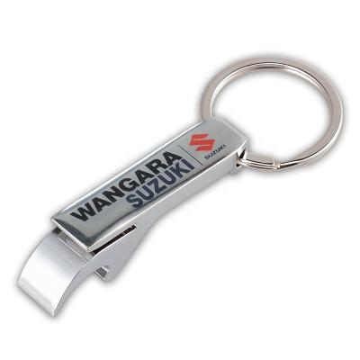 China Promotional Simple Metal Key Chain Engraved Aluminum Bottle Opener With Logo Custom Bottle Opener for sale