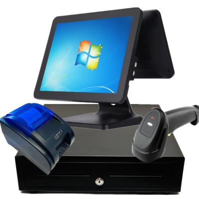 China 15inch dual touch screen retail pos machine epos system 512G for sale