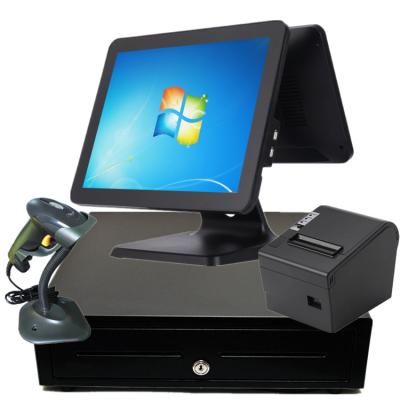 China 15inch all in one pos terminal all in one pos system cash register machine 512G for sale