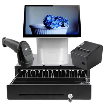 China Genuine 15inch Touch Screen POS System Price 15.6Inch Flat Aluminum Touch POS Terminal System for sale