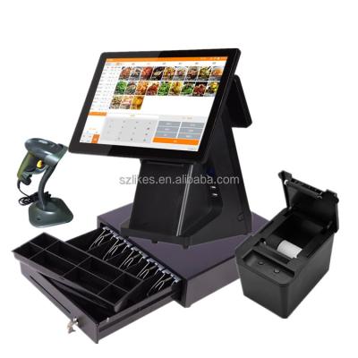 China 15 inch POS system cash register PC terminal SDK for POS Capacitive Screen for sale