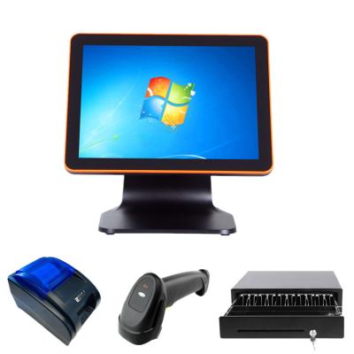 China Touch Screen POS System All In One Cash Register For Supermarket 2GB/4GB/8GB Hard POS Machine for sale