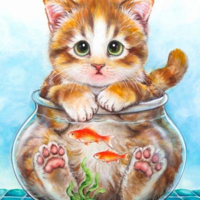 China New Design Wall Art Home Decoration Modern Painting DIY Cat DIY Custom Photo 5D Crystal Diamond For Kids Diamond Painting for sale