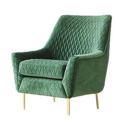 China (Other) Single Stainless Steel Velvet Lazy Accent Chair Adjustable Smart Upholstered Luxury Sofa for sale