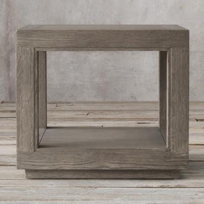 China High Quality Modern Large Contemporary Oak Wood Sofa Framed Square Side Tables For Living Room Furniture for sale