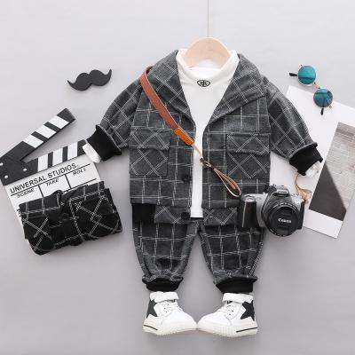 China Cotton Casual Baby Boy Boutique Kids Autumn Spring Clothing Sets Clothes for sale