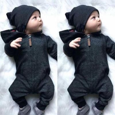 China 2021 Factory Wholesale Organic Long Sleeve Cotton Baby Romper Eco-friendly Soft 100% Baby Rompers For 6-24M Babies for sale