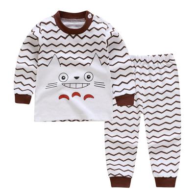 China Breathable Cheap Kids Cartoon Printed 2pcs Top And Pants Set Custom Made Sleepwear Kids Pajamas Set for sale