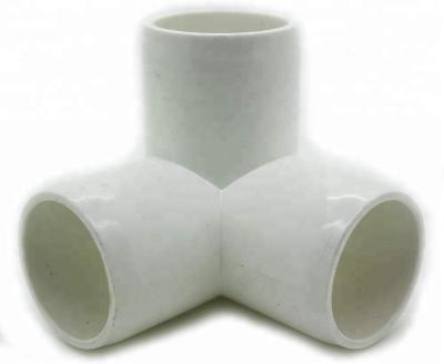 China Water Supply ASTM SCH40 PVC 3 Way Elbow Fitting For Water Supply And Furniture for sale