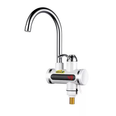 China Electric Instant Hot Water Taps 220V 3000W Water Heater Kitchen Faucet Digital Display High Quality Electric Heating Tankless Faucet for sale