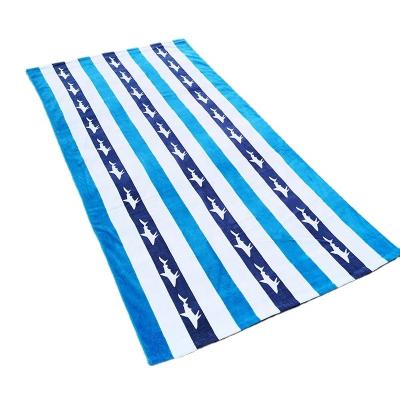 China Custom small MOQ high quality promotional souvenir 100% cotton velor digital printing beach towel soft wholesale safe for feel children for sale