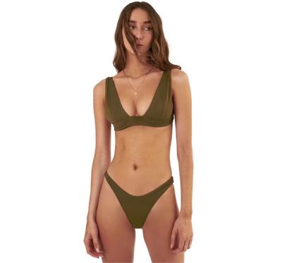 China Plus size 2022 women's fashion bikini swimsuit strappy bikini two-piece fashion show sexy swimwear for sale