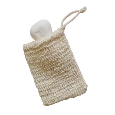 China Wholesale Organic Cotton Promotion Mesh Bag Natural Eco-friendly Bath Soap Cleaning Bag With Roap for sale