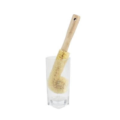 China Sustainable Tampico Coconut Sisal Palm Fiber Wash Field Cleaning Brush for Cups Decanters Bottles for sale