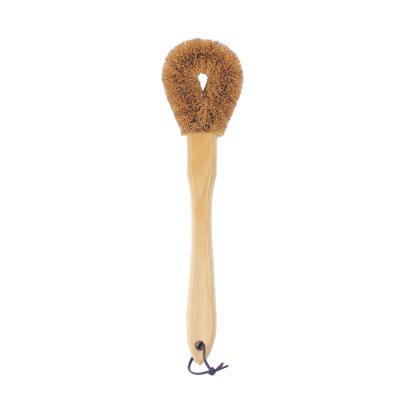 China Sustainable Coconut Sisal Palm Fiber Wash Field Cleaning Brush For Cups Decanters Bottles for sale