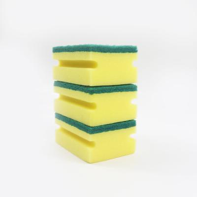 China Sustainable Kitchen Cleaning Tools High Density Duster Make Super Clean Dishes Scrub Sponge for sale