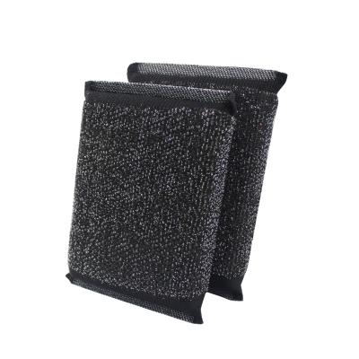 China Sustainable Steel Mesh Foam Scouring Pad Sponge Kitchen Cleaning Scrubber Scrub Sponge for sale