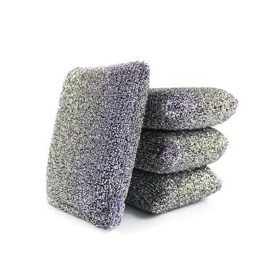 China Viable Kitchen Metal Steel Scrubber Sponge Cleaning Scouring Pad for sale